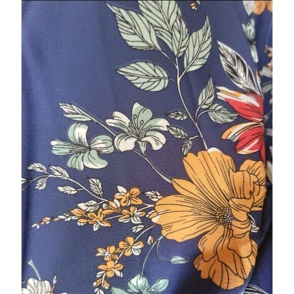 Women's Floral Print Crisscross Backless Cami Dress - Picture 3 of 6